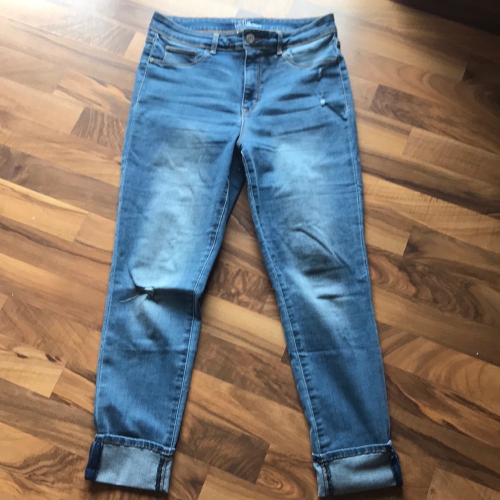 High rise ankle jegging